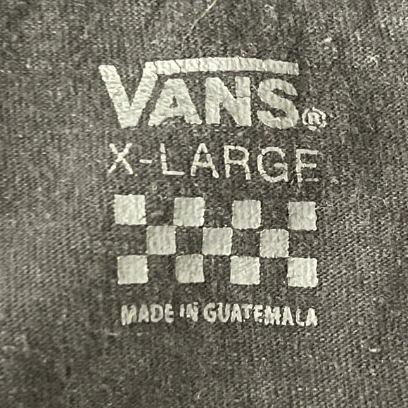 Vans Black Long Sleeve Crop T-Shirt Women's Size XL Wolf Graphic Back Skater - Picture 9 of 9